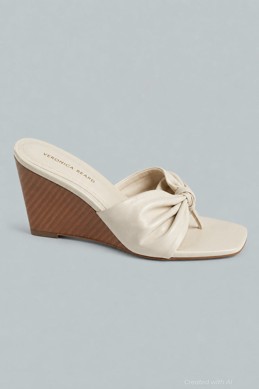 Veronica Beard Women’s Tullia Wedge Sandals - Ecru - 6.5 - Sandals