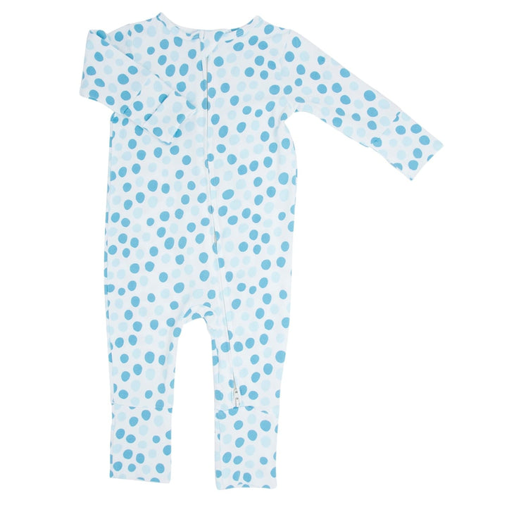 Convertible Romper - Polka Dot Blue