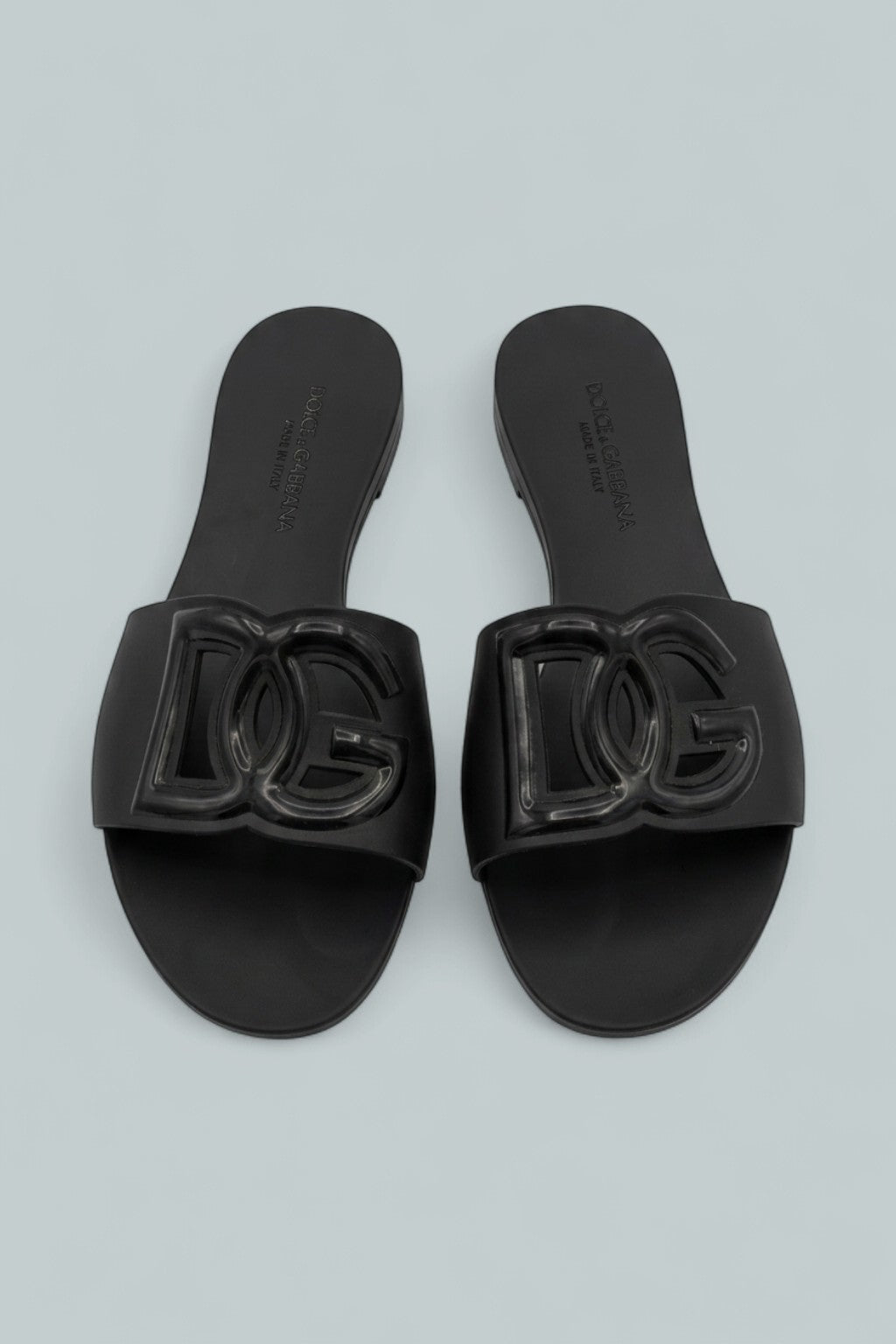Women's Logo Pool Slide Sandals - Black