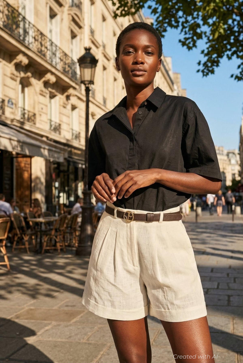Vienna Short Sleeves Shirt - Eclipse - Button Down Shirt