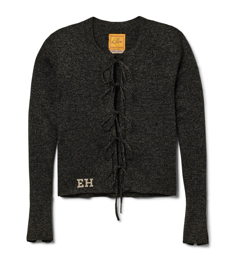 Villa Tie Front Knit Top - Stargaze - Cardigan