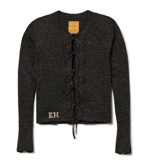 Villa Tie Front Knit Top - Stargaze - Cardigan