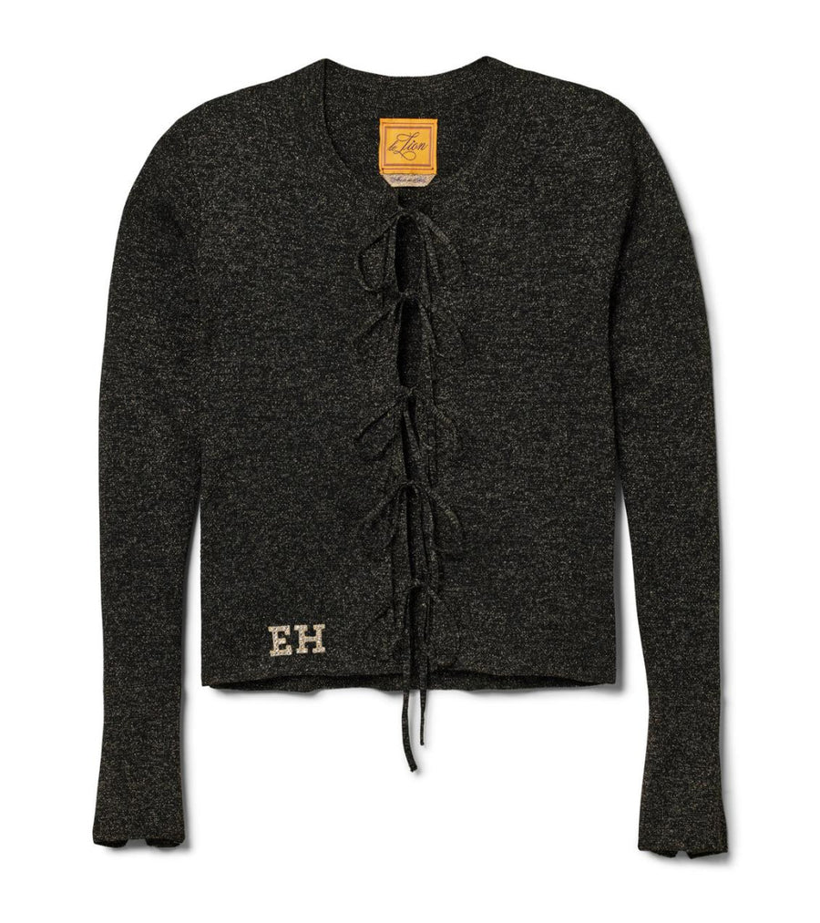 Villa Tie Front Knit Top - Stargaze - Cardigan