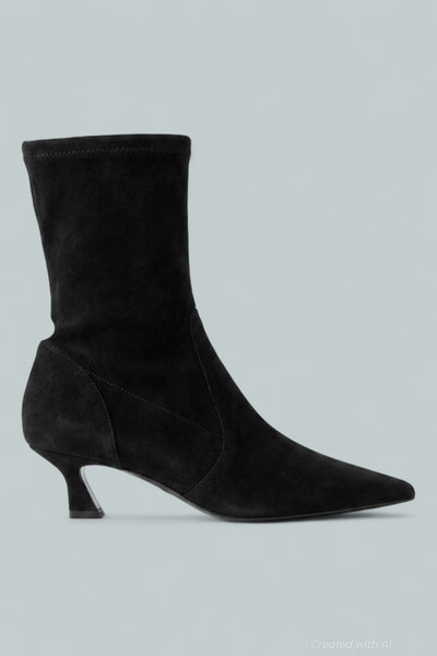 Vinnie 50 Leather Booties - Black - 8.5 - Bootie