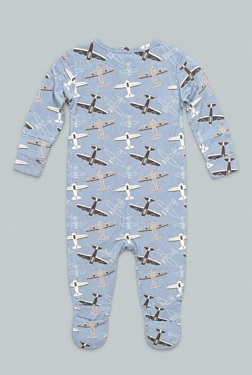 Vintage Airplanes Convertible Romper - Blue Aircrafts - Romper