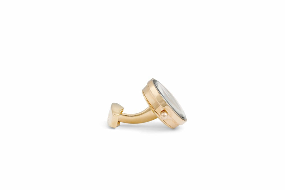 Vintage Styled Watch Cufflinks - Rose Gold - One Size - Cufflinks