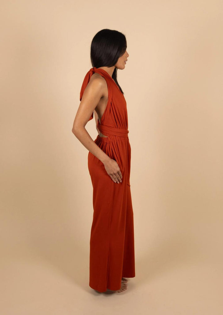 Violeta Jumpsuit - Terracotta - Jumpsuit
