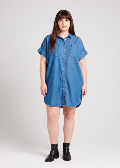Vivian Dress - Chambray - 4XL - Dresses