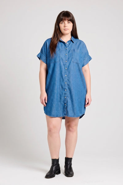 Vivian Dress - Chambray - 4XL - Dresses