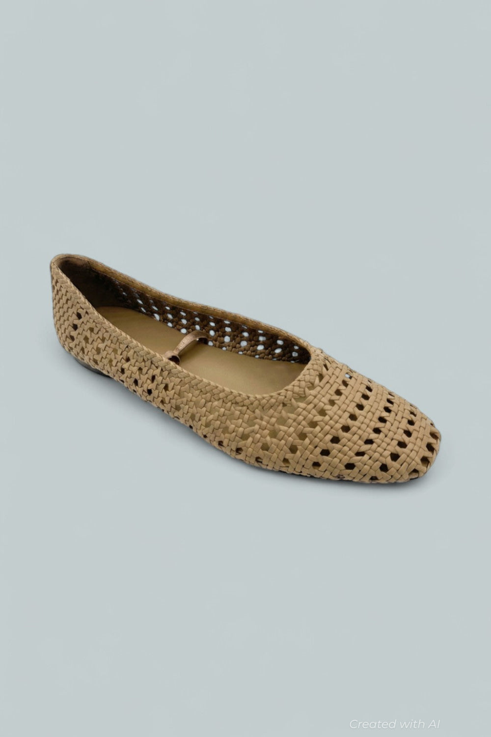 Vivian Leather Mary Jane Flat - Sandshell - 10 - Mary Jane