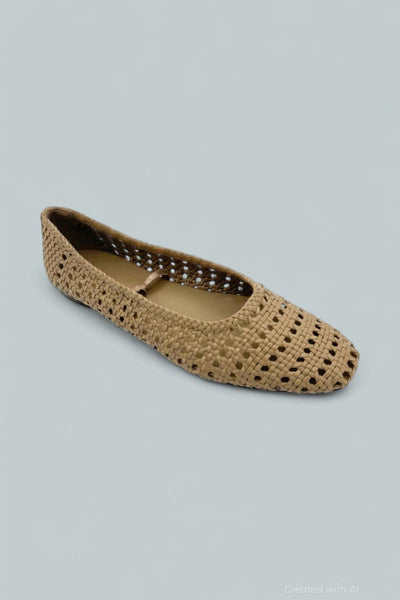 Vivian Leather Mary Jane Flat - Sandshell - 10 - Mary Jane