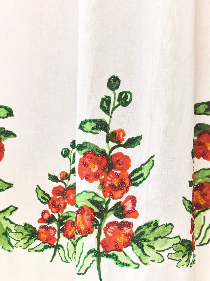 Daisy Dress x Larsen McDowell - White Larsen Watercolor