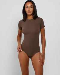 T-Shirt Bodysuit - Standard - Mocha