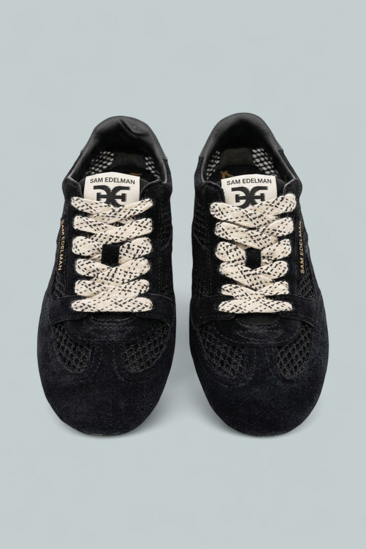 Tobi Lace Up Sneakers - Black