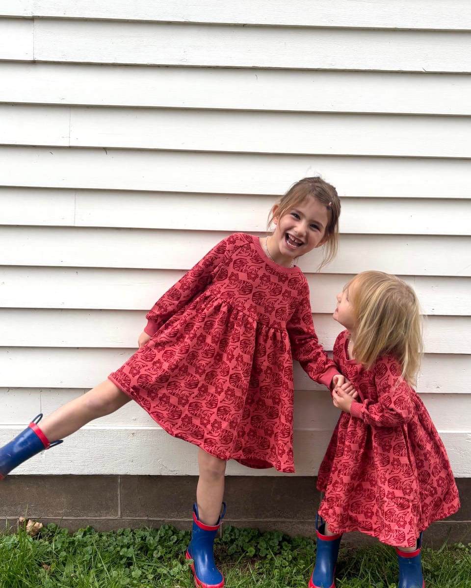 Sweatshirt Dress - Tiger Spice