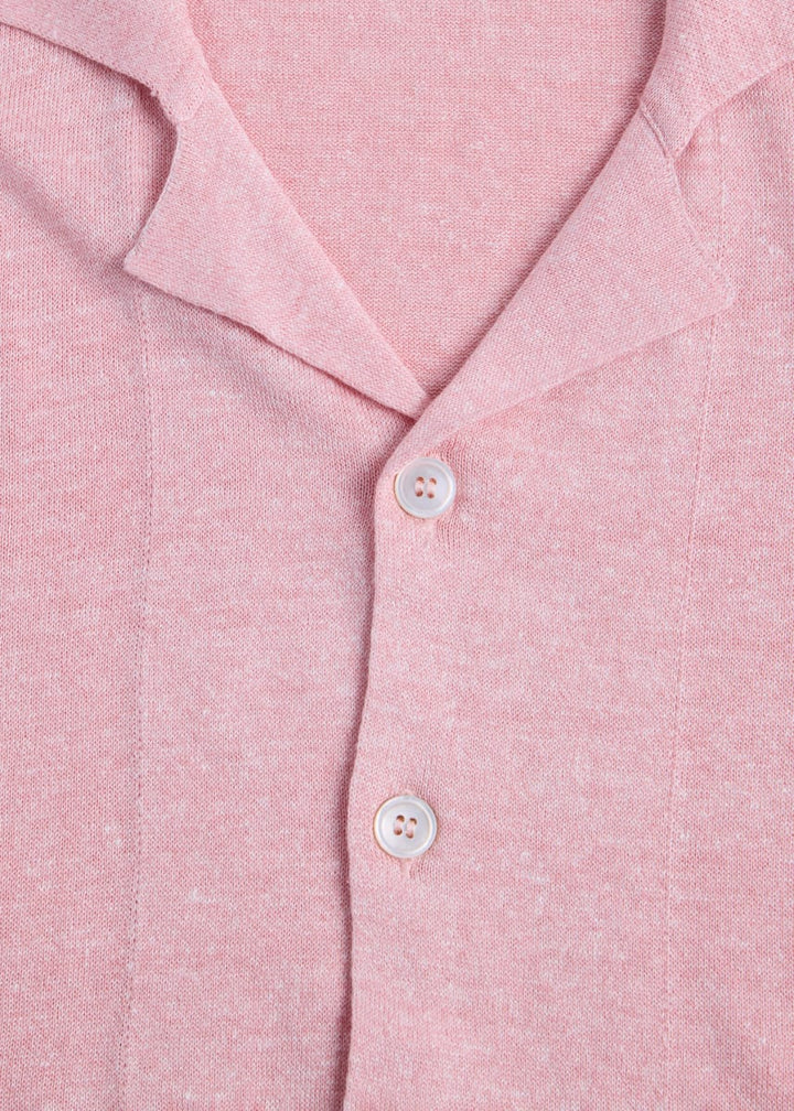 Linen Button - Pink
