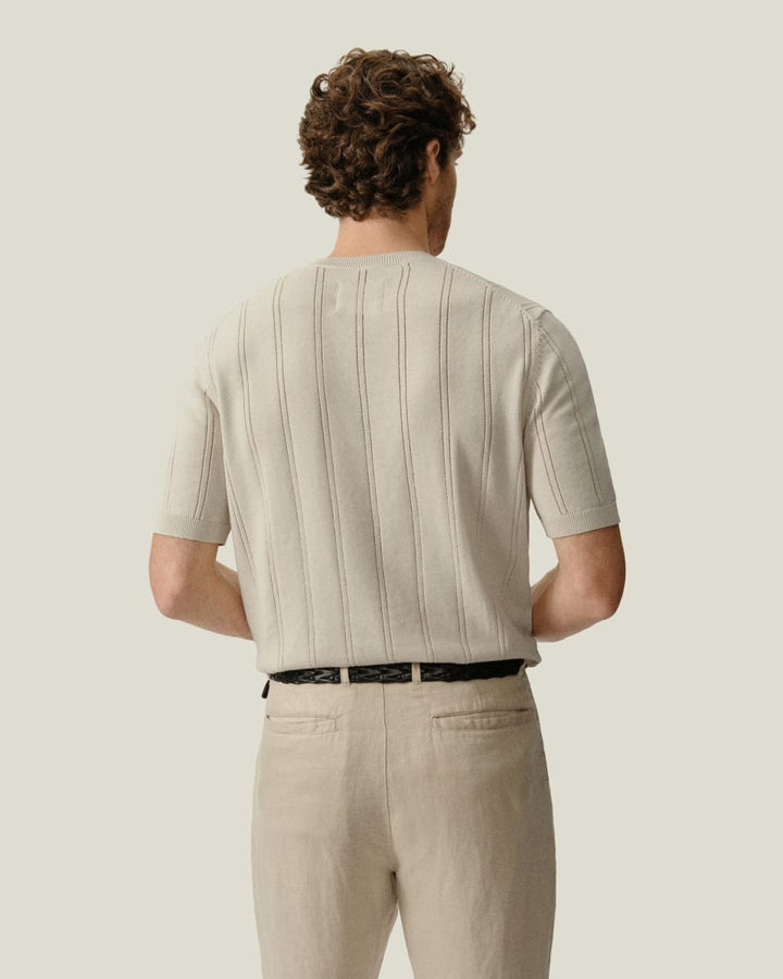 Lolo Drop Needle Sweater Tee - Shell