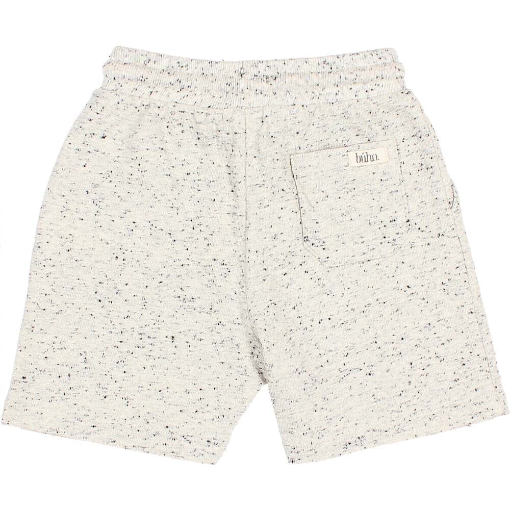 Speckled Jersey Shorts - Light Gray Shorts Buho 