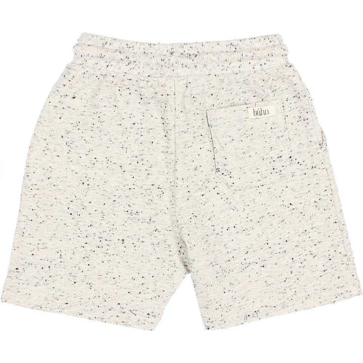Speckled Jersey Shorts - Light Gray