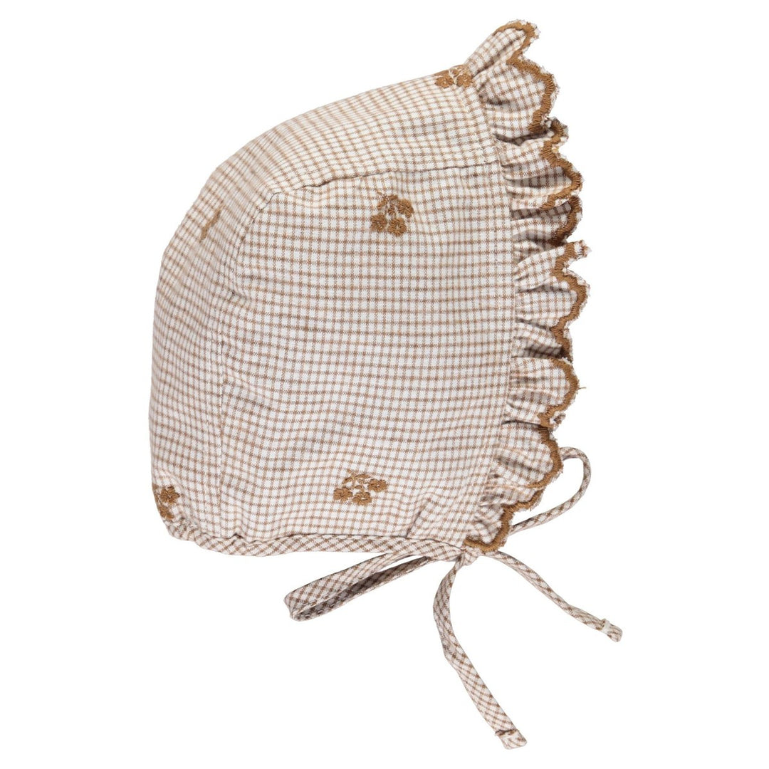 Olivia Bonnet Pin - Check Hats Bebe Organic