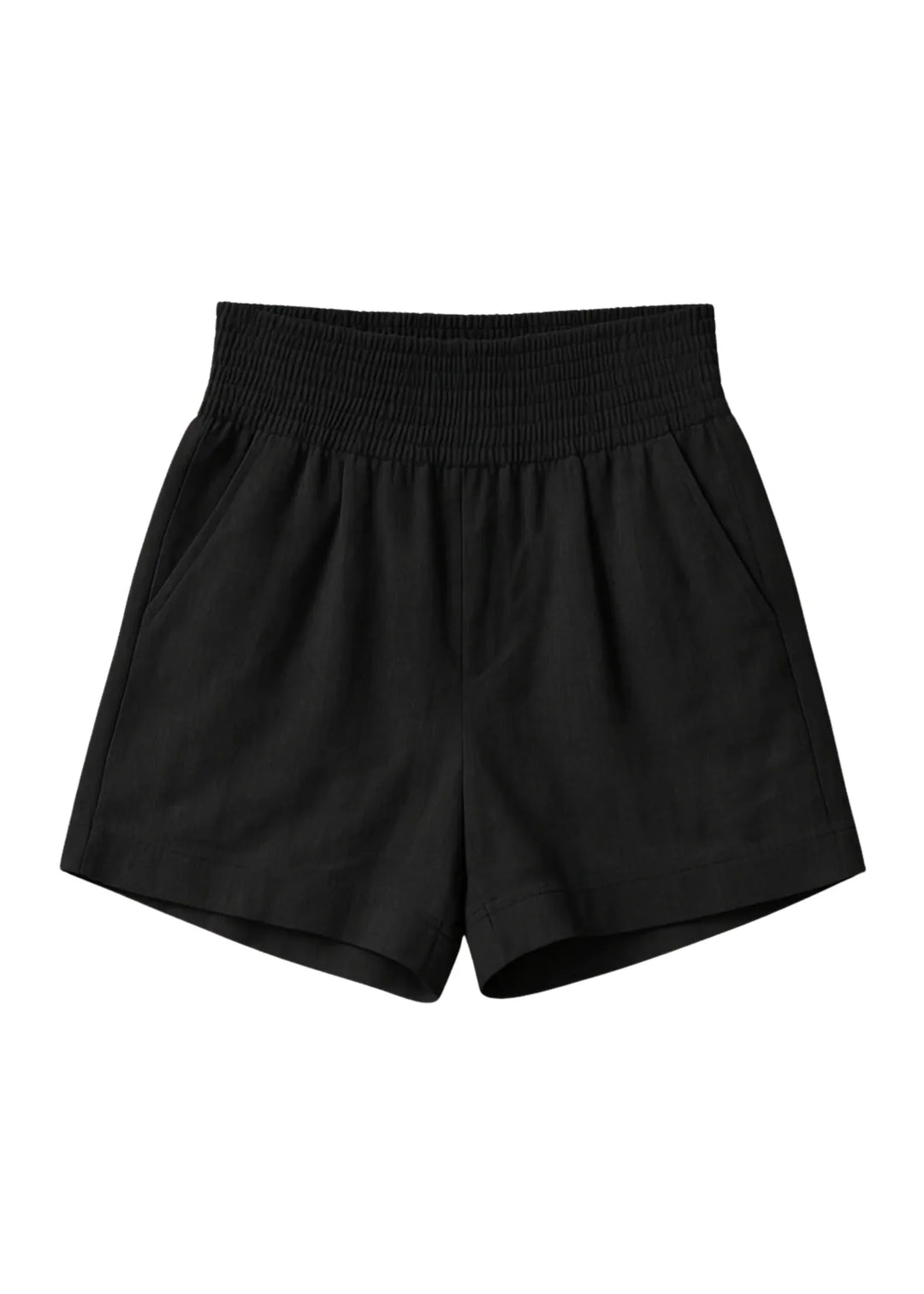 Adult Adaptable Smocked Shorts - Black