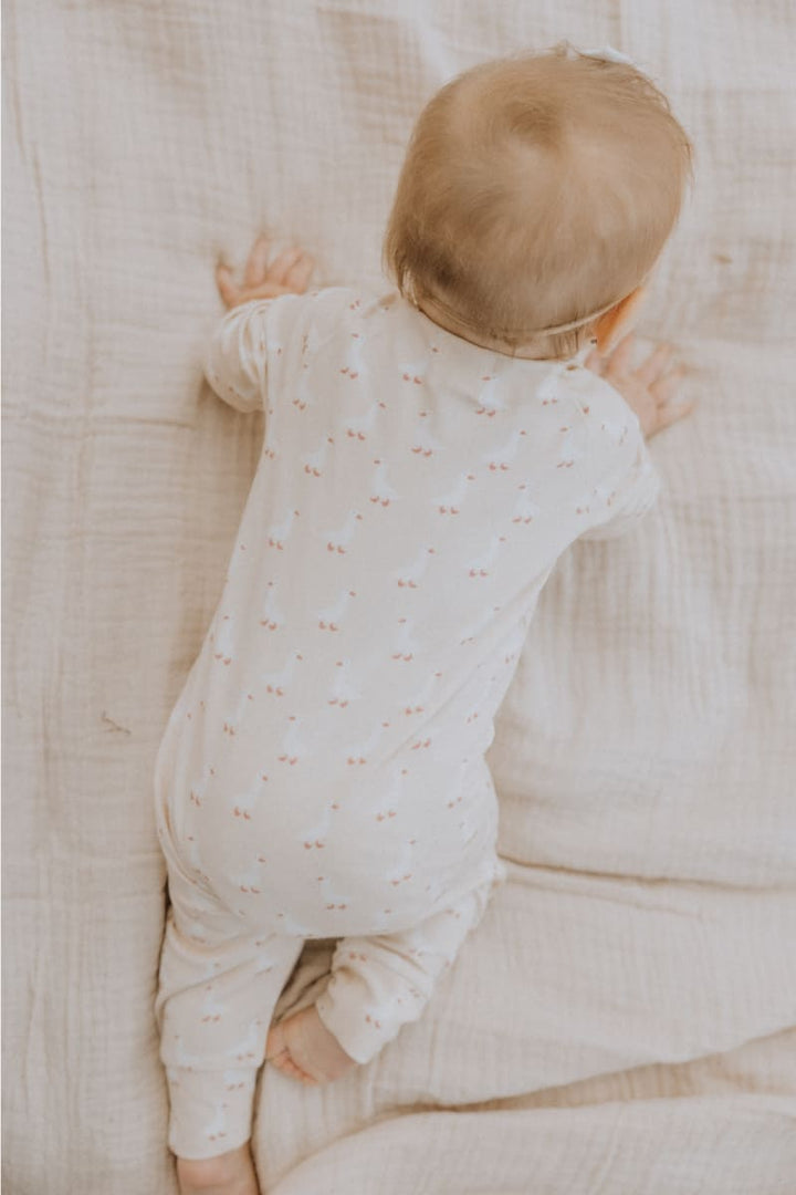Organic Cotton + Modal Playsuit - Geese