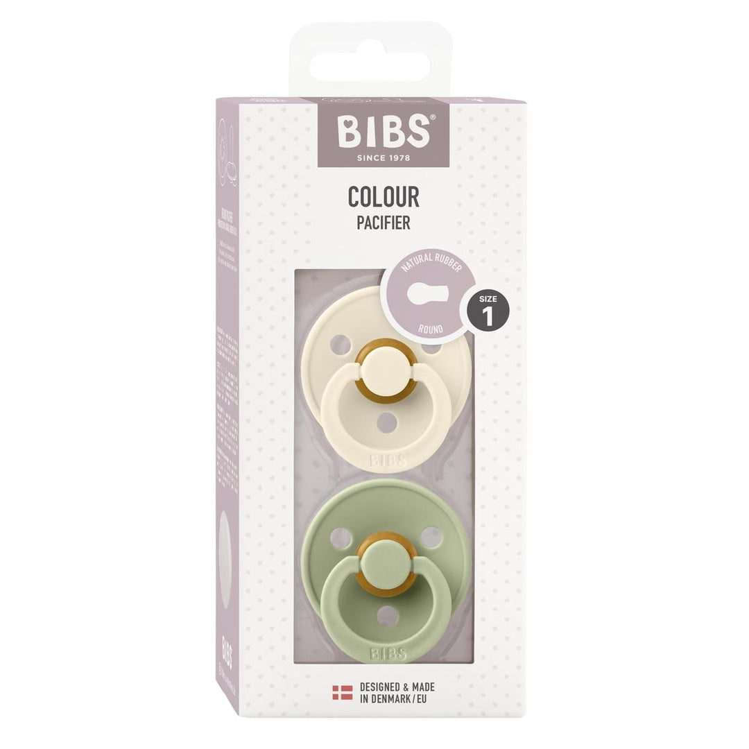 Bibs Pacifier 2 Pack - Ivory/Sage