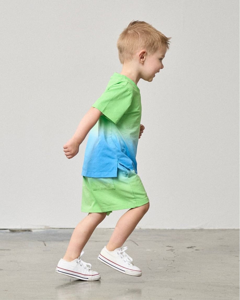 Neon Ombre Short - Green/Blue