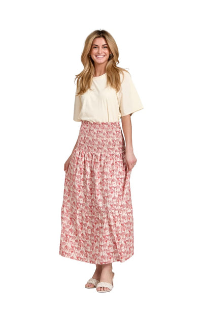 Leah Skirt - Red Safari