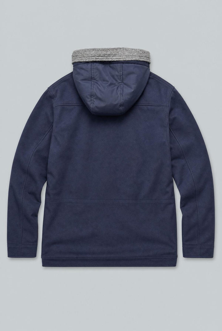 Wool Coat - Navy