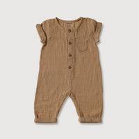 Gauze Jumpsuit - Bronze