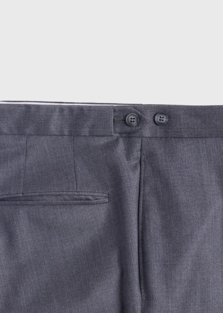 Super 110s Wool Paul Suit - Mid Grey
