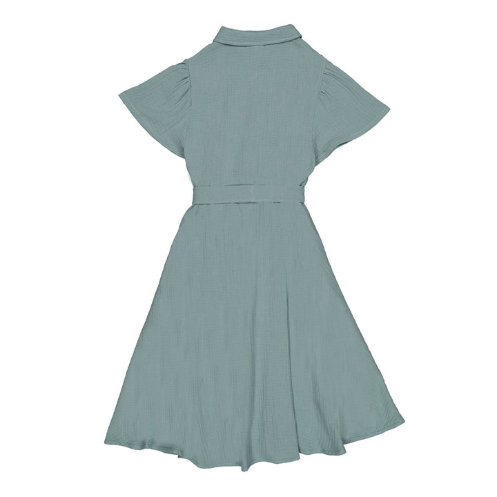 Magali Dress - Smoke Blue