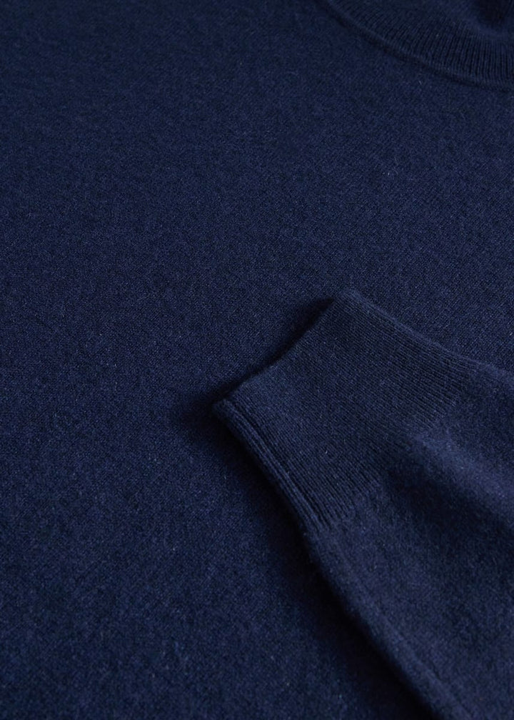 Cashmere Turtleneck Sweater - Navy