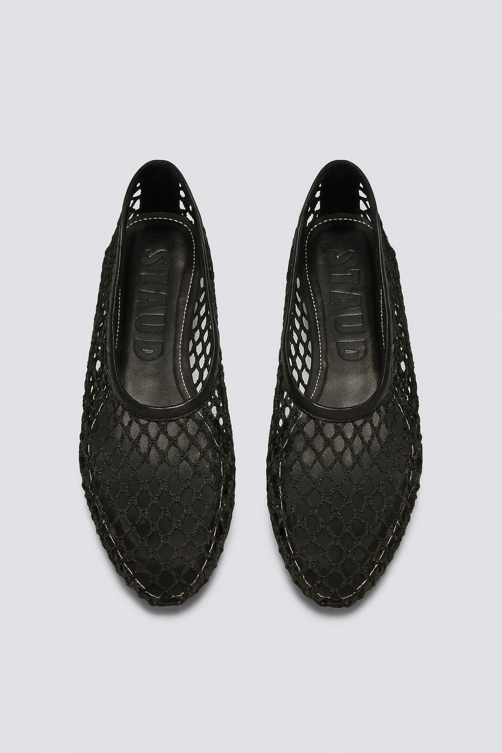 Women's Alba Net Ballet Flats - Black Netting