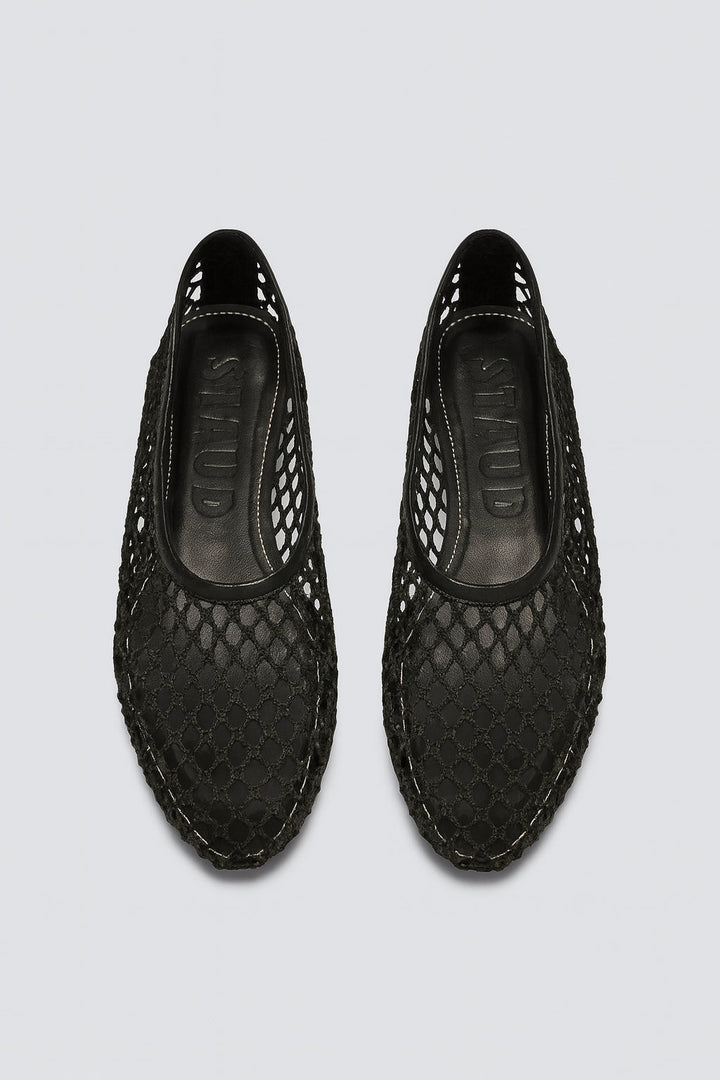 Women's Alba Net Ballet Flats - Black Netting