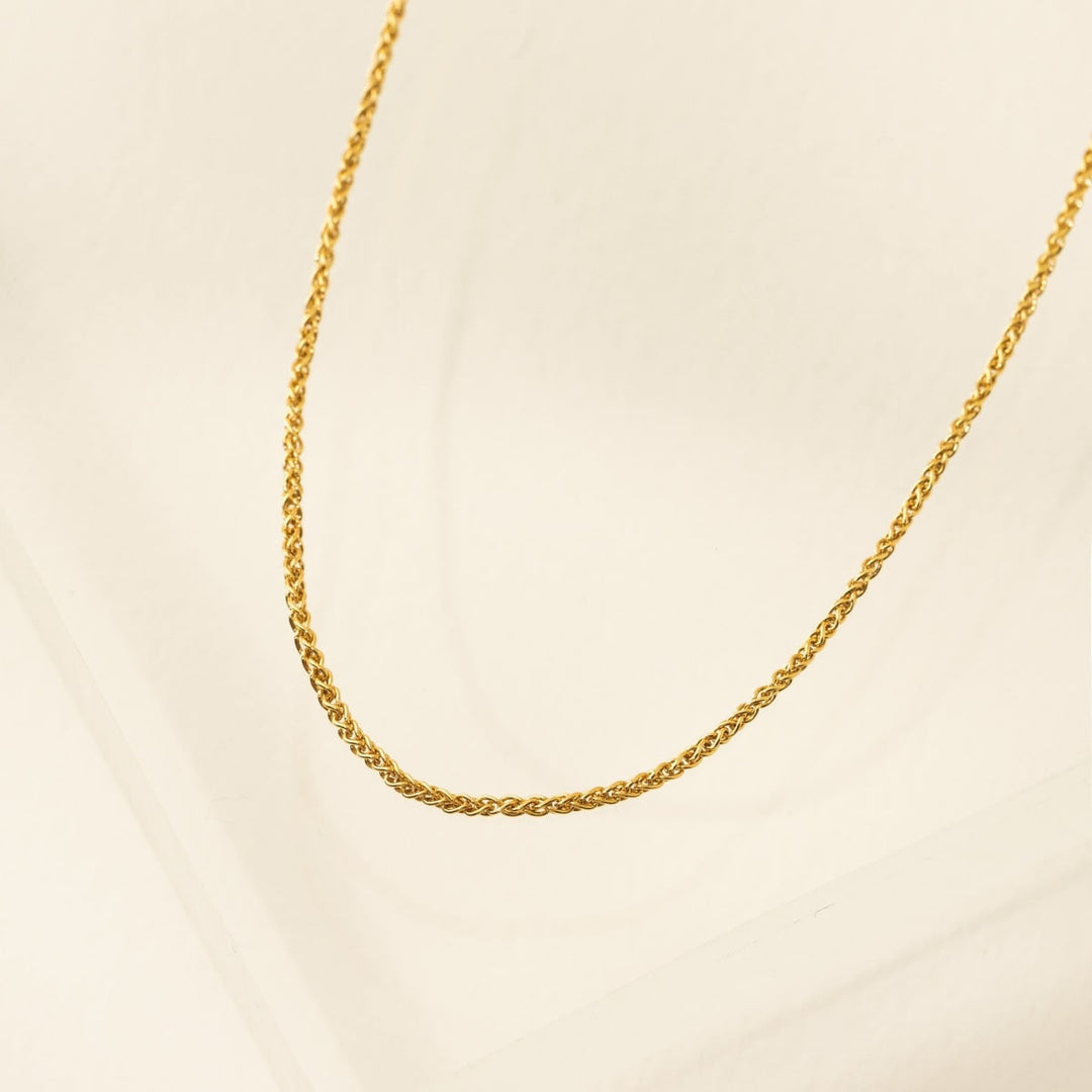 Wheat Chain Necklace - Gold