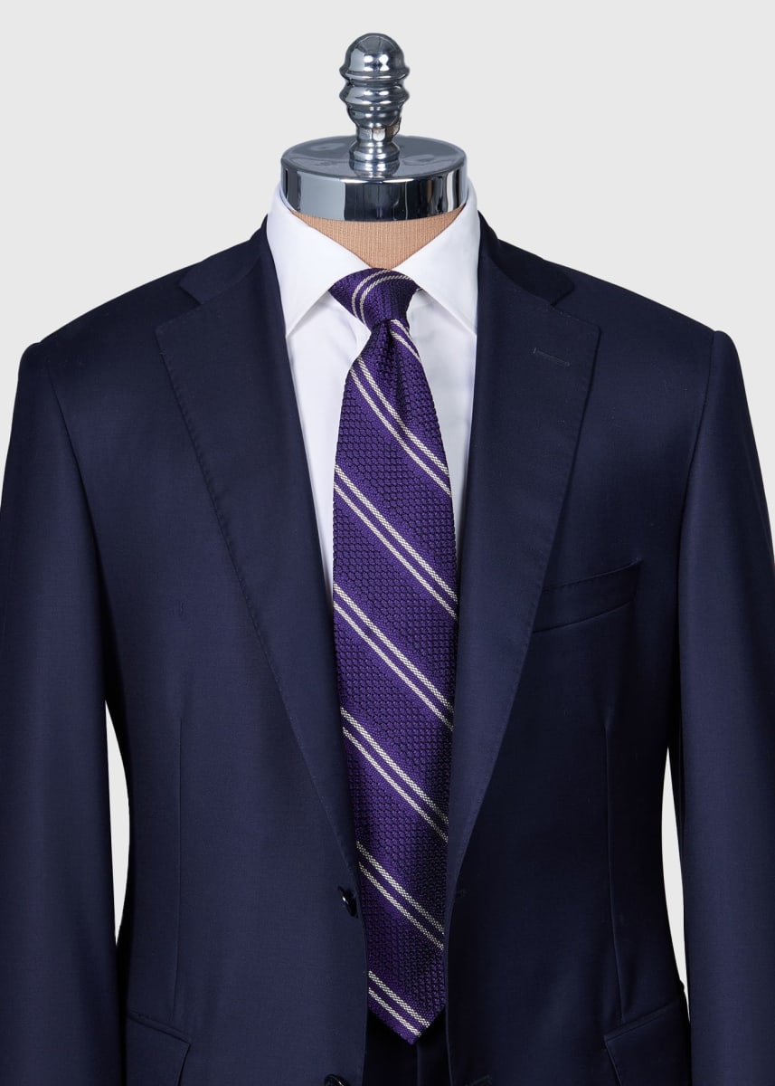 Silk Grenadine Stripe - Purple