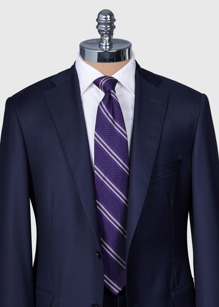 Silk Grenadine Stripe - Purple