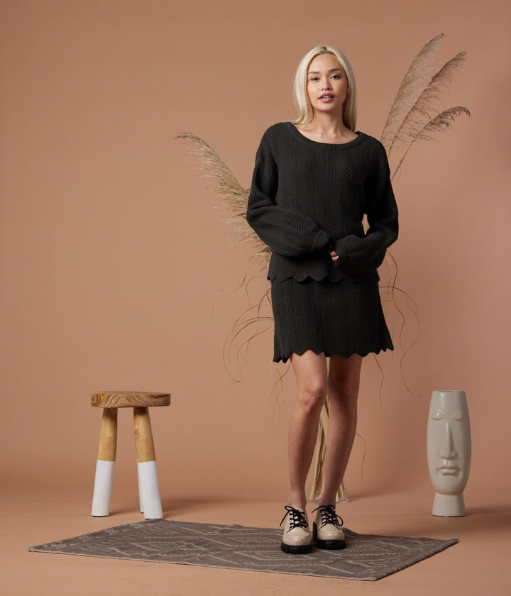 Akira Sweater - Washed Black