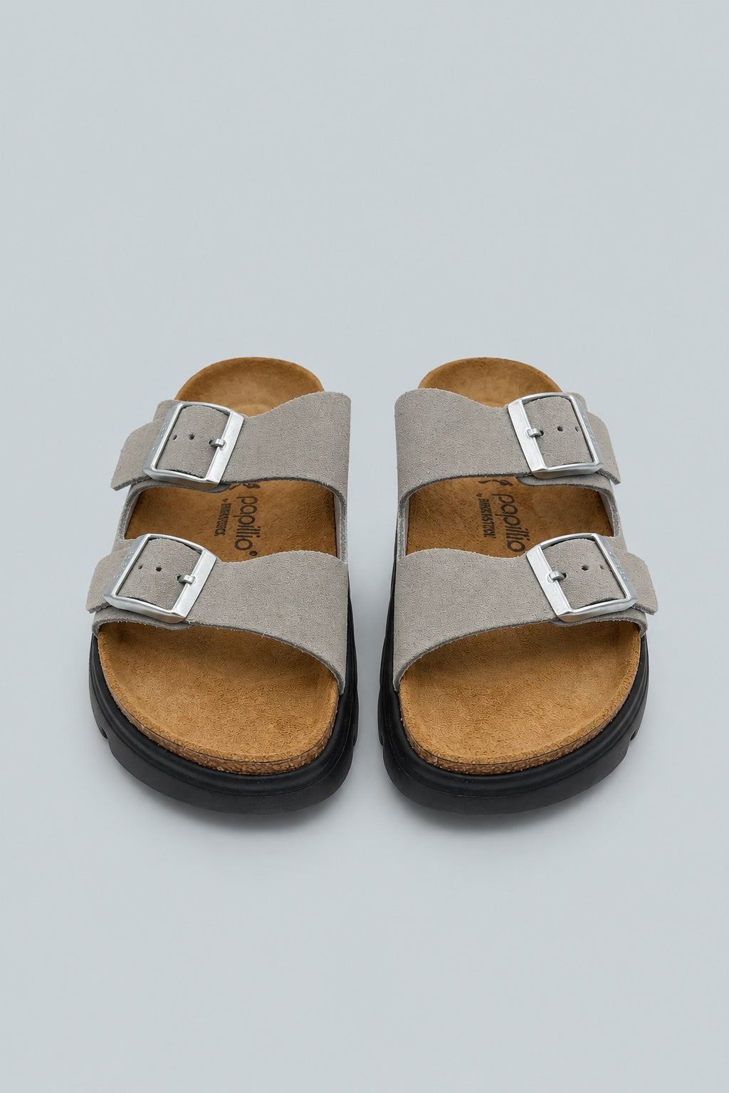 Arizona Chunky Suede Leather Sandals - Pure Sage/