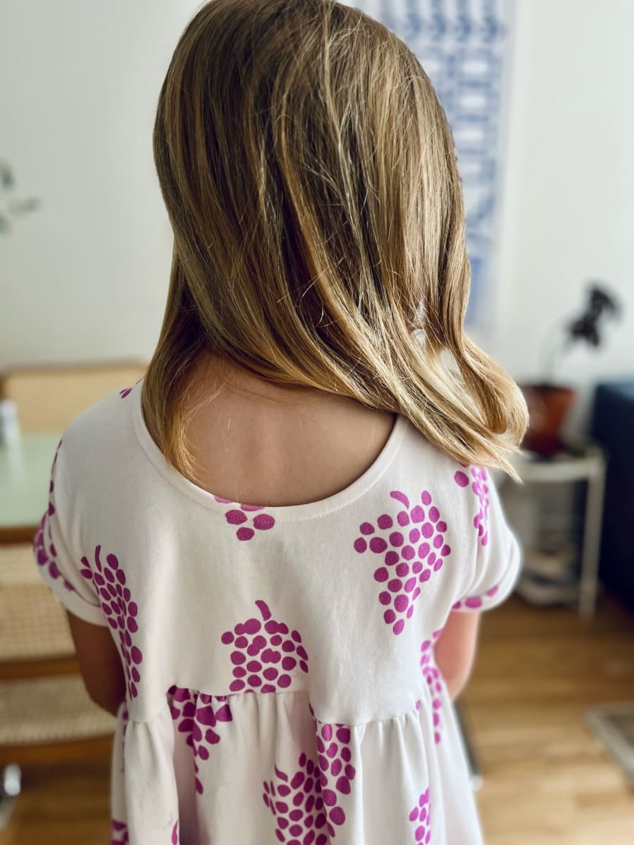 Scoop Back Dress - Grape Mulberry