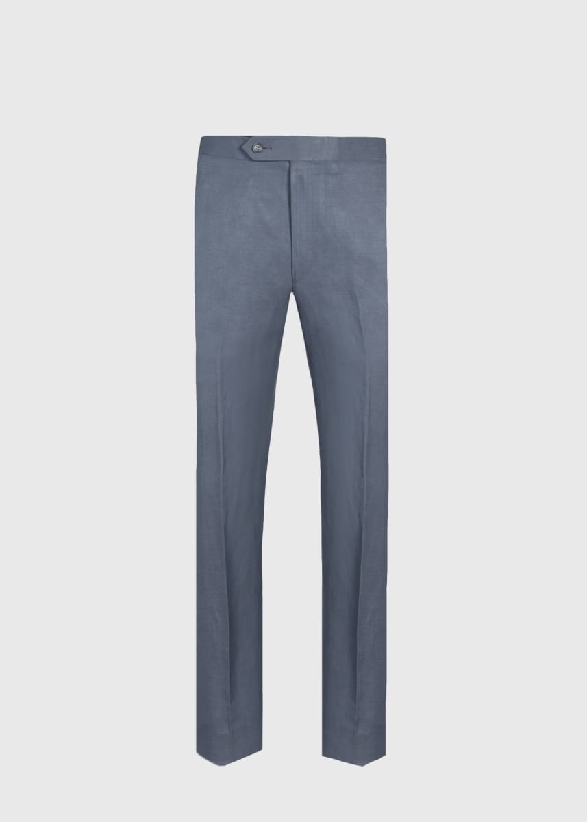 Linen &amp; Silk Solid Paul Suit - Grey