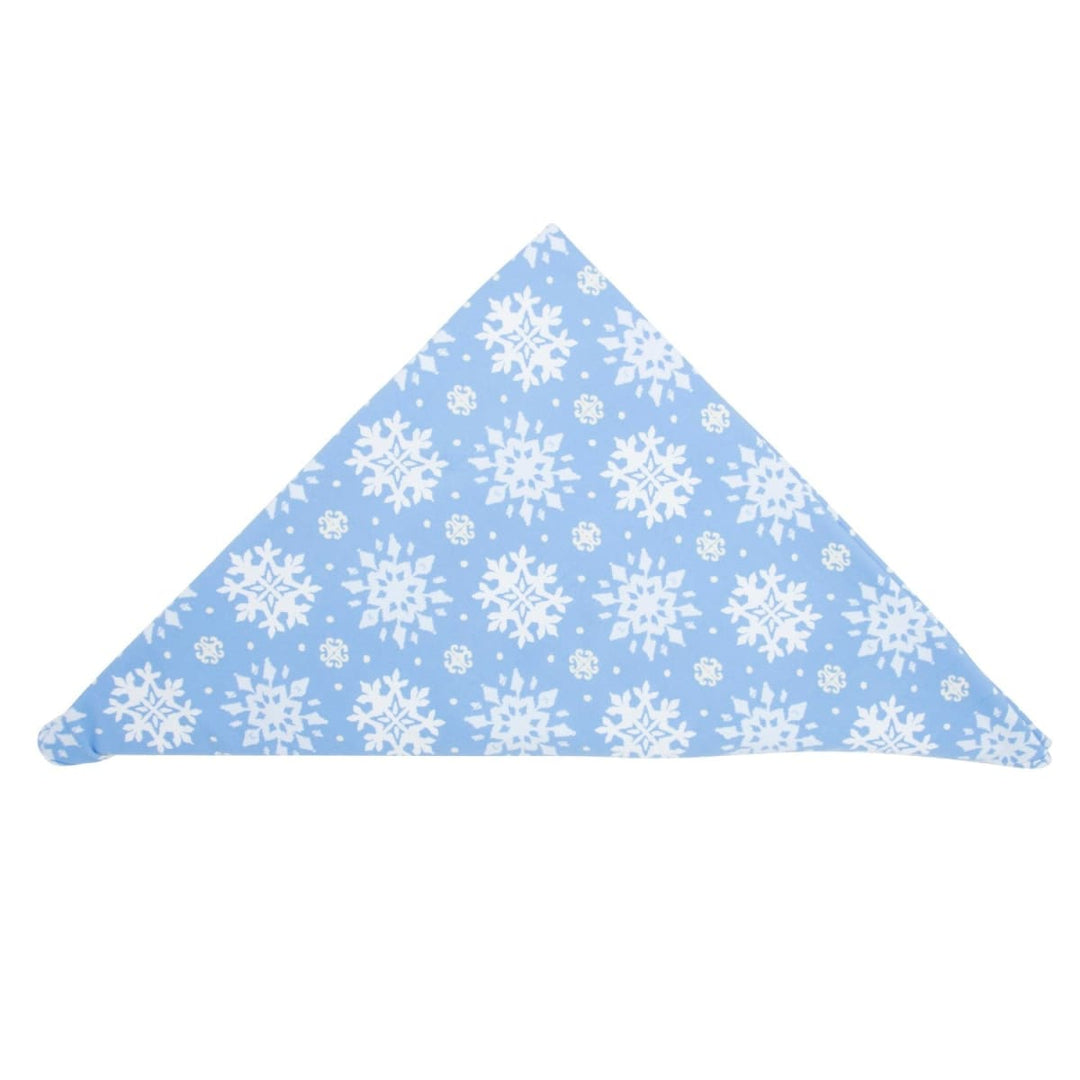 French Terry Receiving Blanket - Blue Snowflake