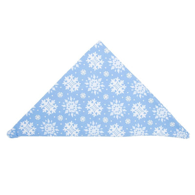 French Terry Receiving Blanket - Blue Snowflake