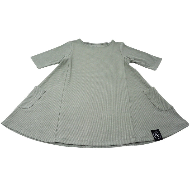 Miss Mayhem Tunic - Olive Green Rib