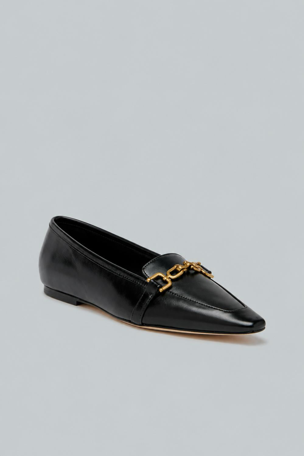 Wade Flat Leather - Black - 6.5 - Flats