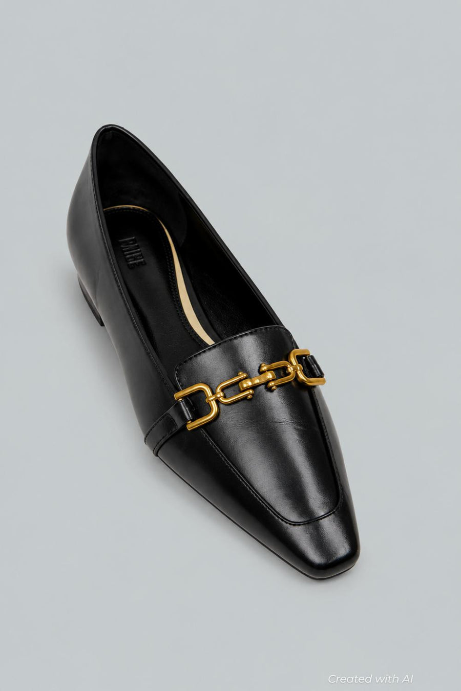 Wade Flat Leather - Black - 6.5 - Flats