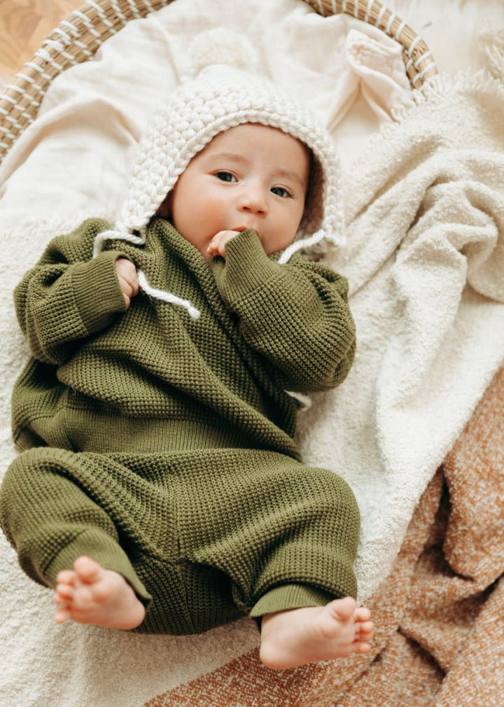 Waffle Sweater - Crocodile - Sweater