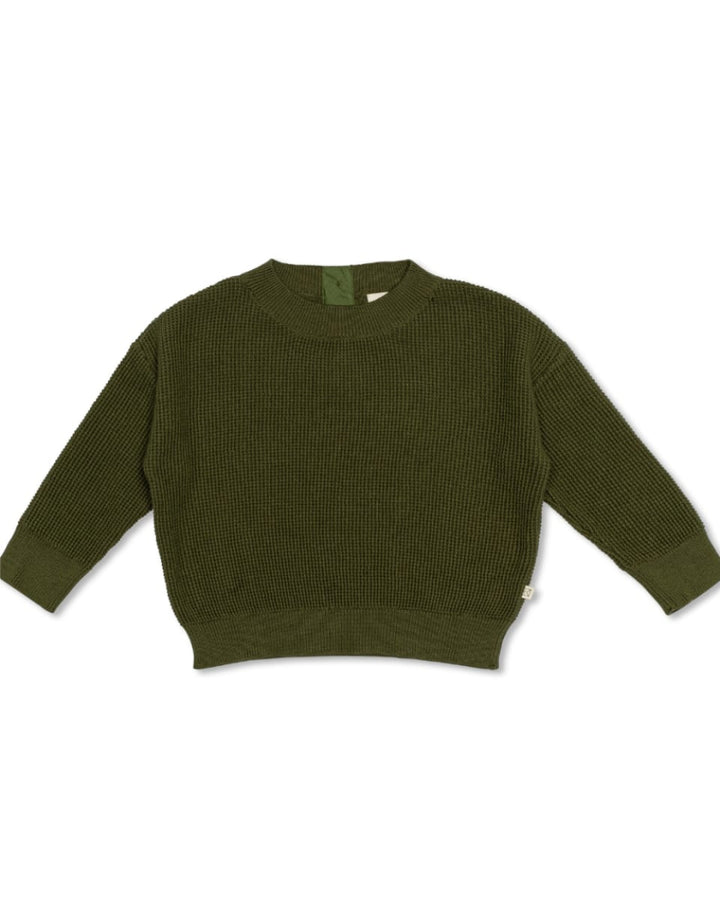 Waffle Sweater - Crocodile - Sweater
